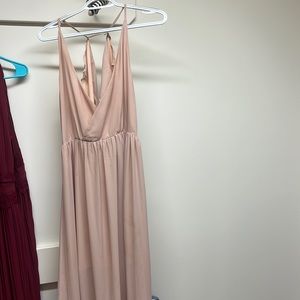 Tobi Long Pale Pink Bridesmaids/Formal Dress